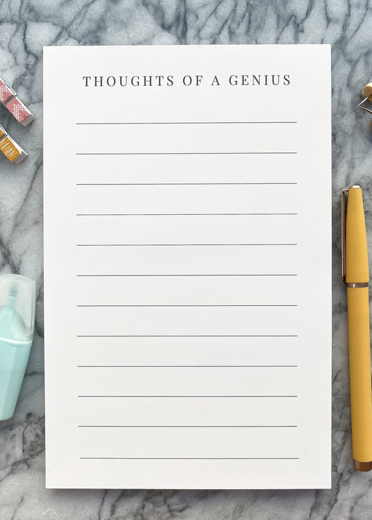 Thoughts of a Genius Notepad