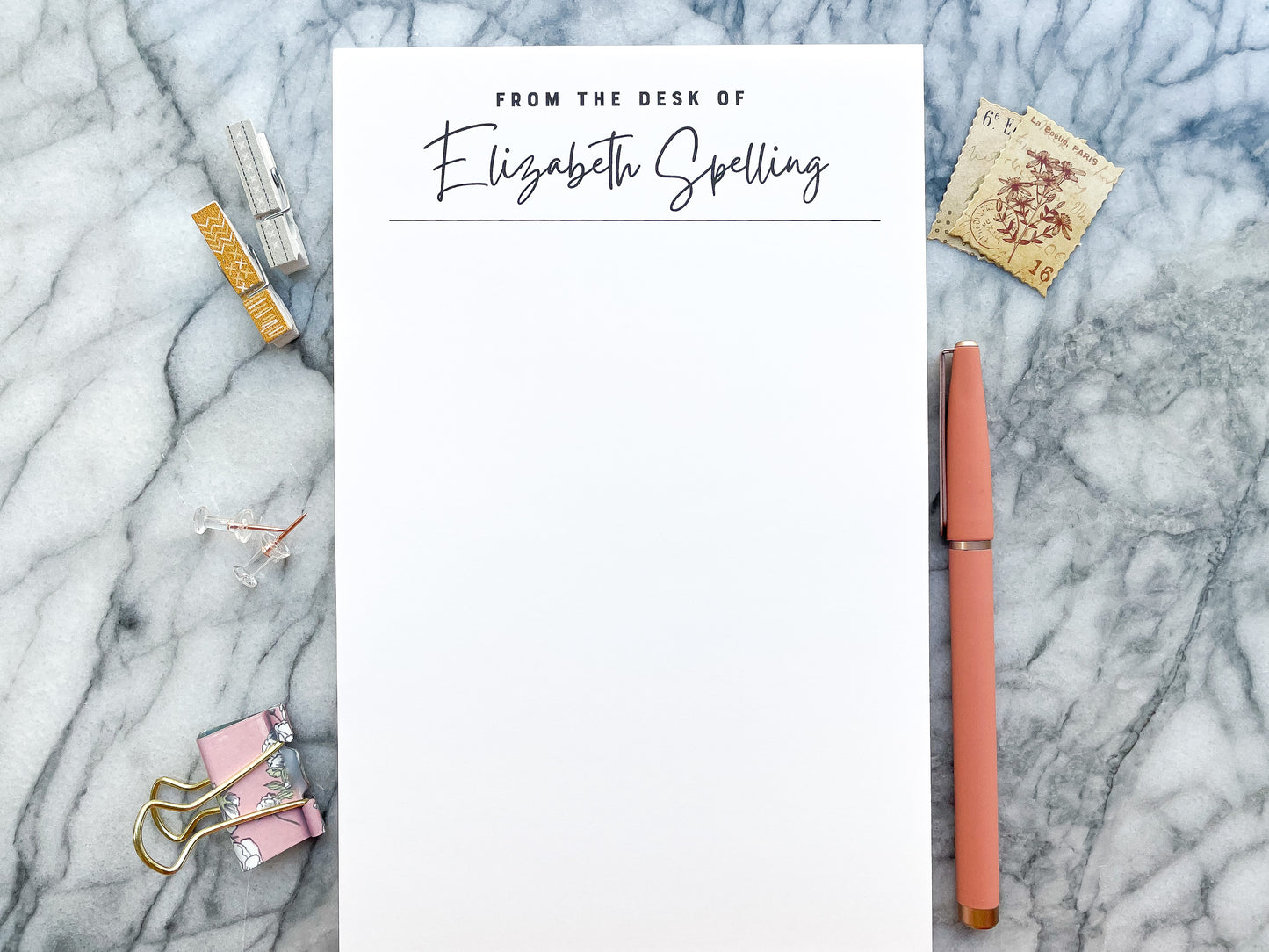 From The Desk Of Personalized Stationery