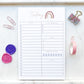 Rainbow Daily Planner Notepad