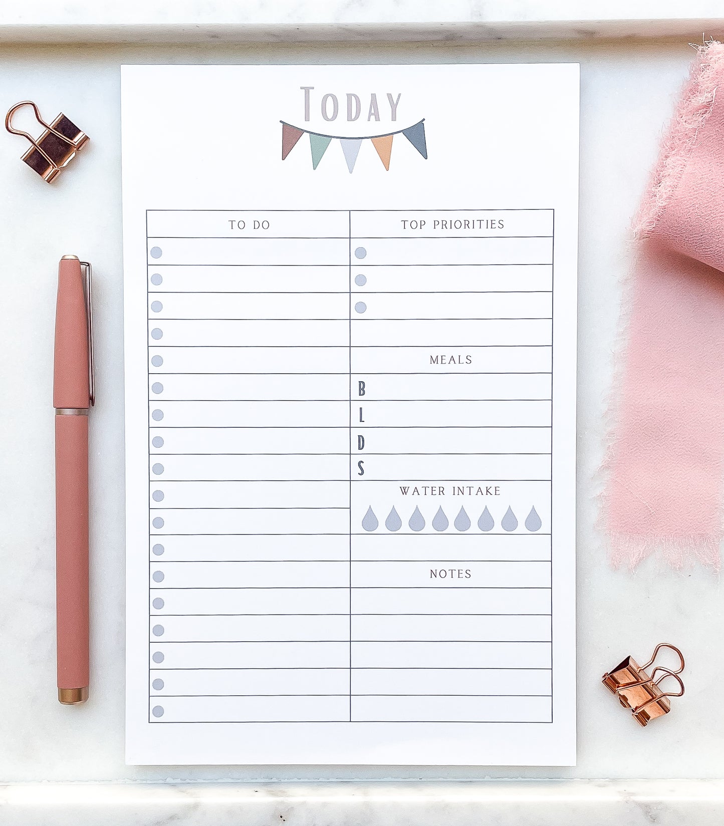Pennant Daily Planner Notepad