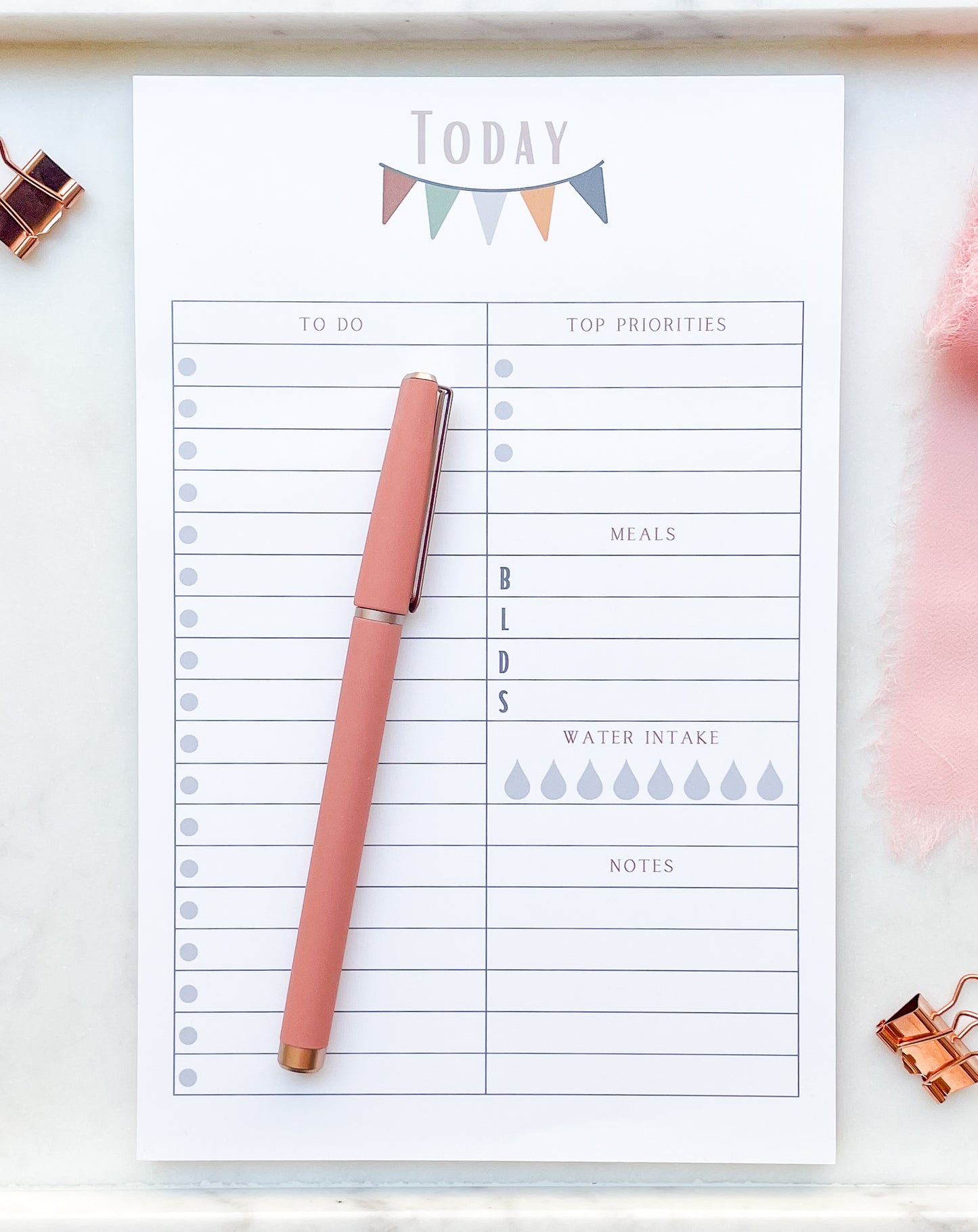 Pennant Daily Planner Notepad