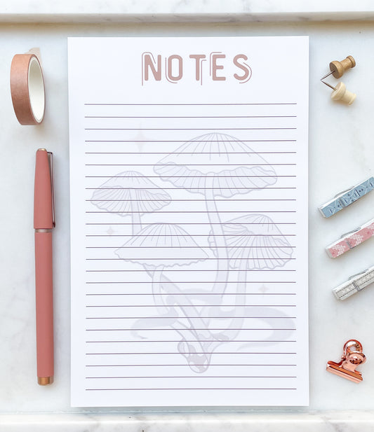 Mushroom Notes Notepad