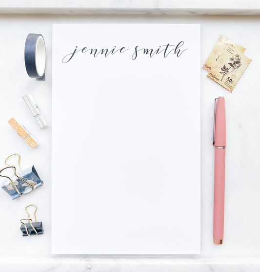 Calligraphy Personalized Notepad
