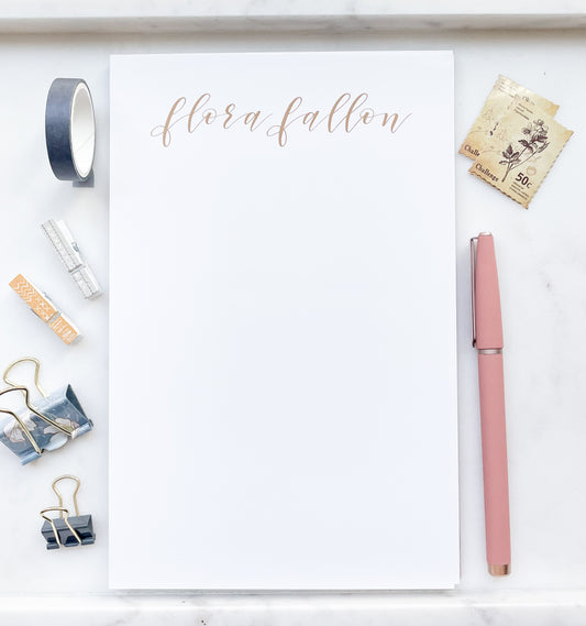 Calligraphy Personalized Notepad