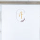 Personalized Monogram Feather Stationery