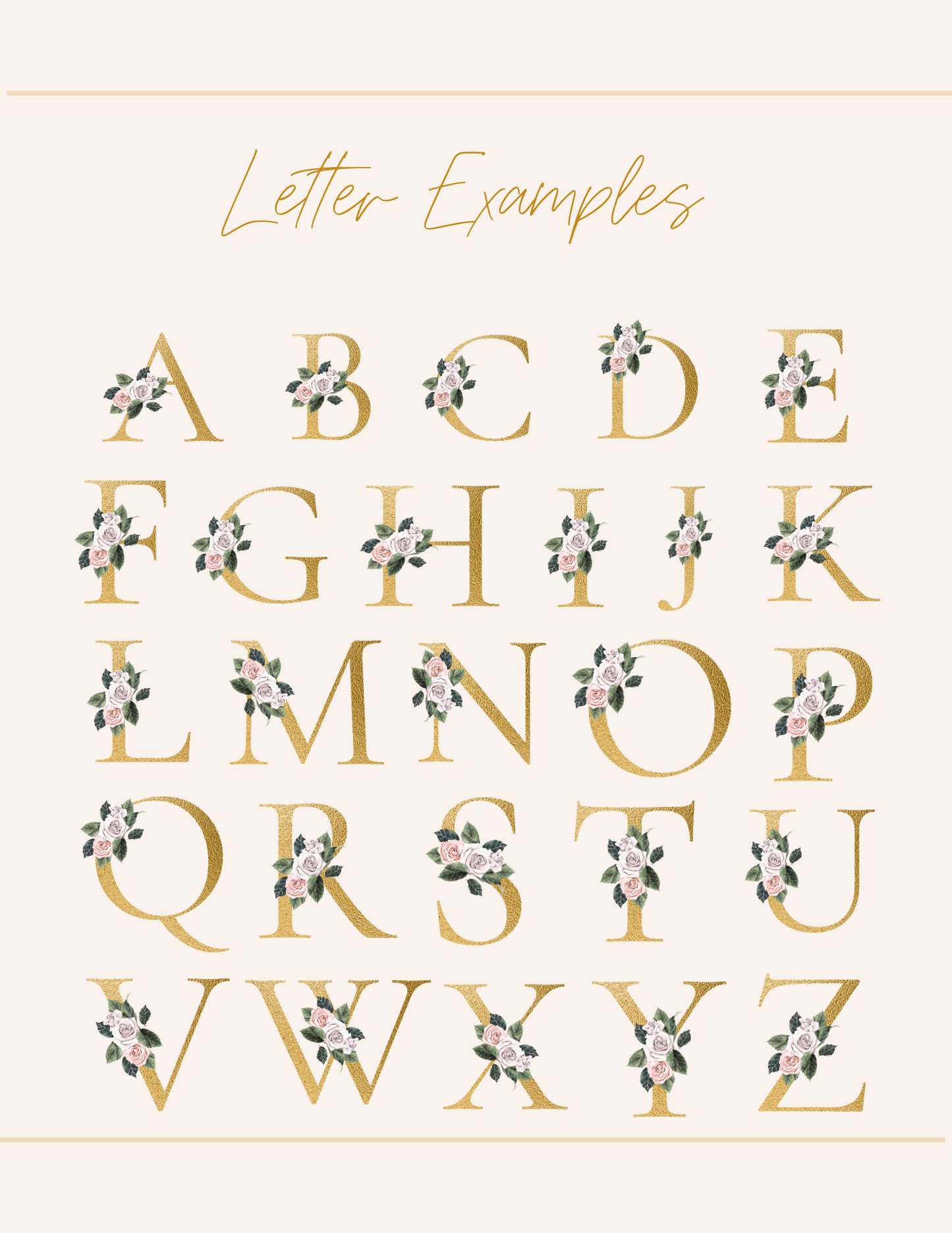 Personalized Gold Foil Letter Notepad