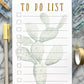 Cactus To Do List Notepad